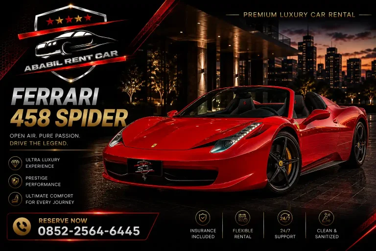 Sewa Ferrari 458 Spider Jakarta