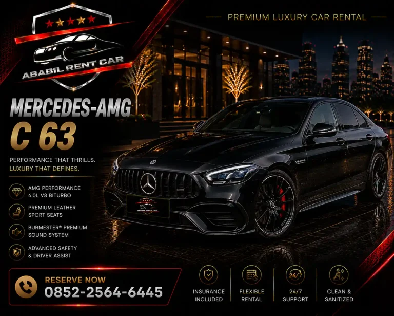 Sewa Mercedes-AMG C 63 Jakarta