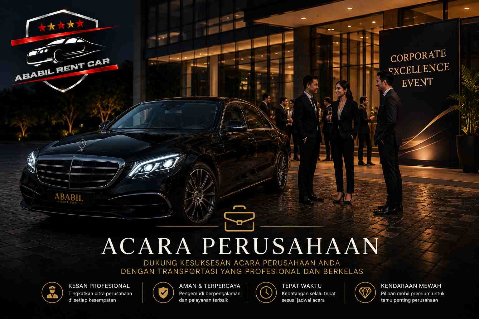 sewa mobil mewah untuk acara perusahaan