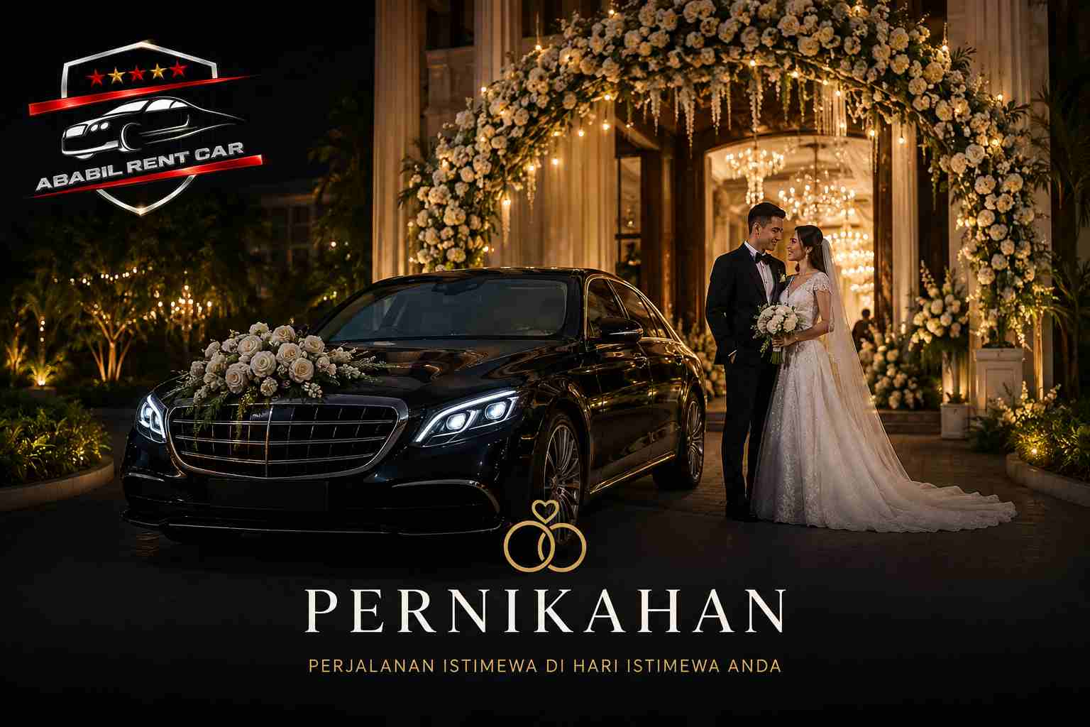 sewa mobil mewah untuk pengantin pernikahan